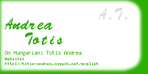 andrea totis business card